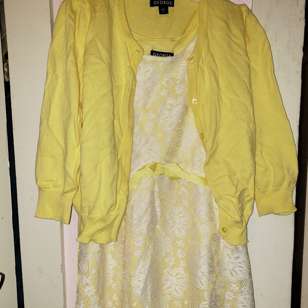 Dress & cardigan